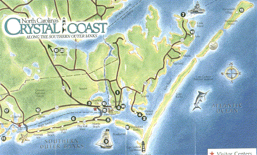 Crystal Coast map