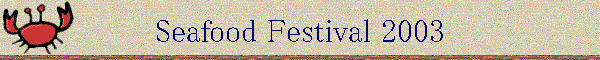 Seafood Festival 2003